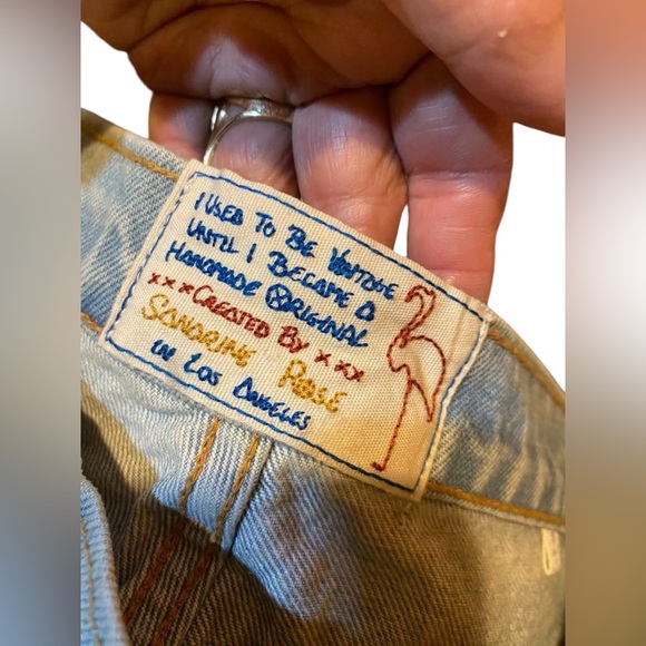 NWT Free People denim Jean shirts Size 29 - Picture 4 of 7